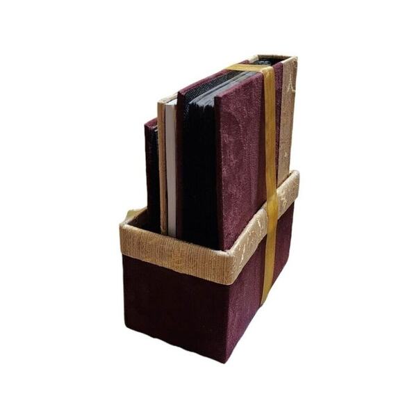 Keepsake Gift Set (Walmart) Photo Albums Journal Gold Burgundy Never Used Set - Picture 4 of 5